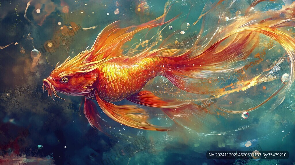 插画锦鲤