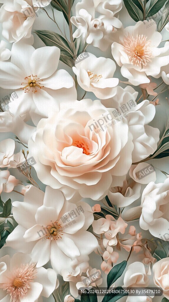 3d立体花壁纸