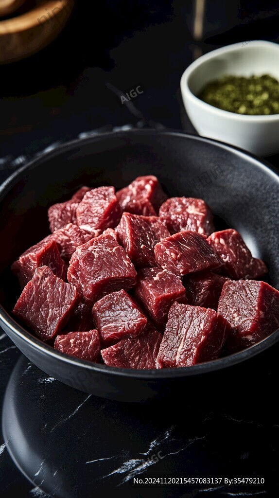 高清牛肉粒