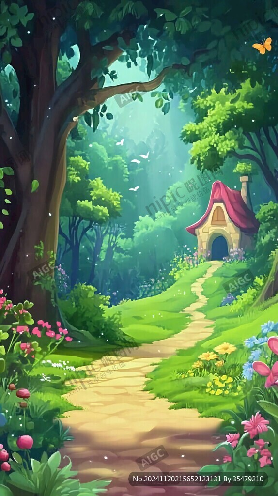 卡通森林场景