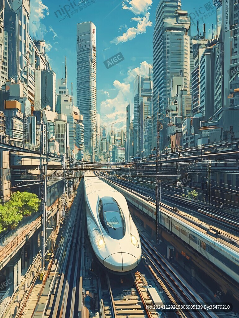 高铁行驶城市门户