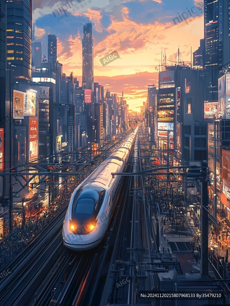 城市繁华高铁