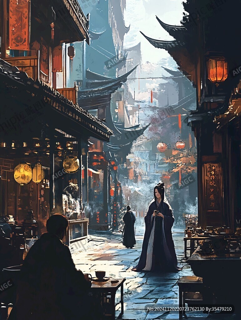 古风场景装饰画