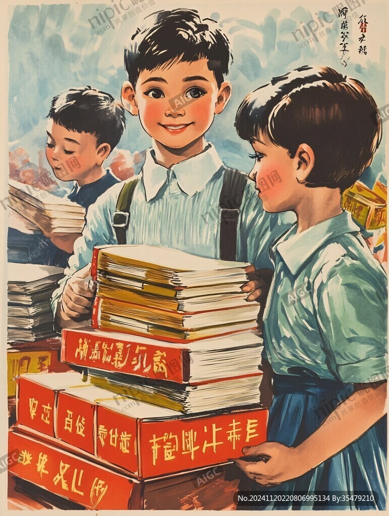 怀旧年代插画