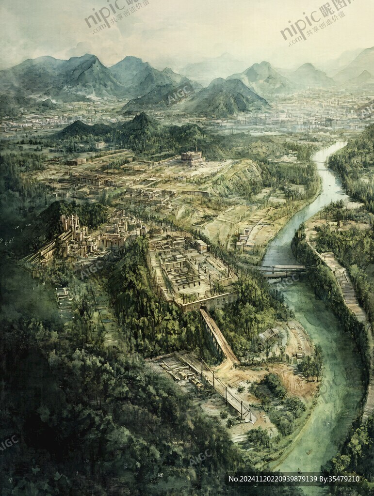 城市布局复原图