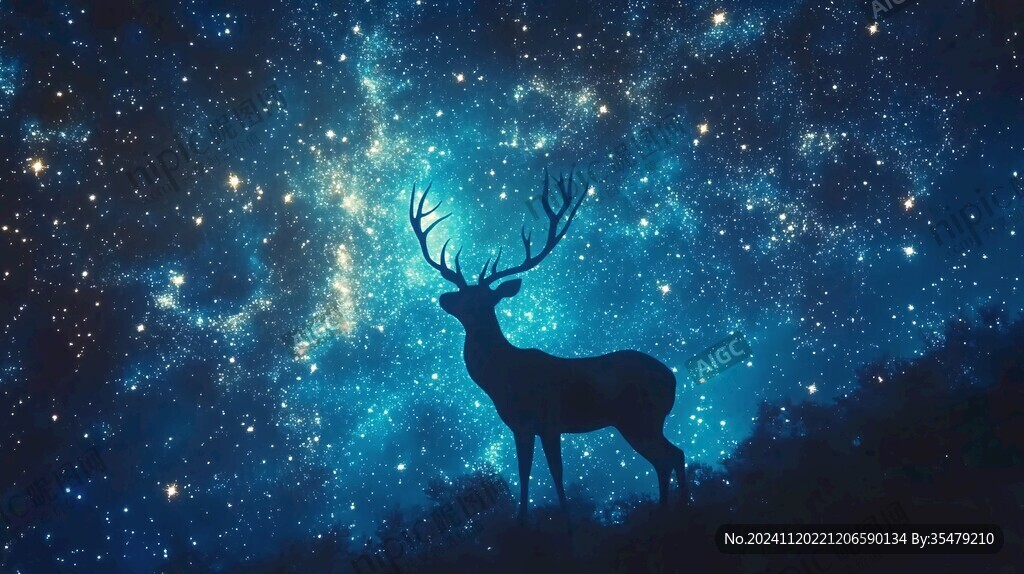 麋鹿浪漫唯美星云