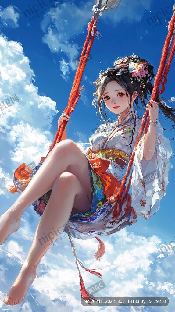 日韩厚涂插画