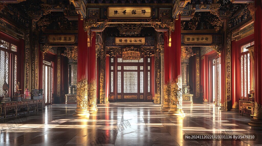 古典宫廷建筑室内