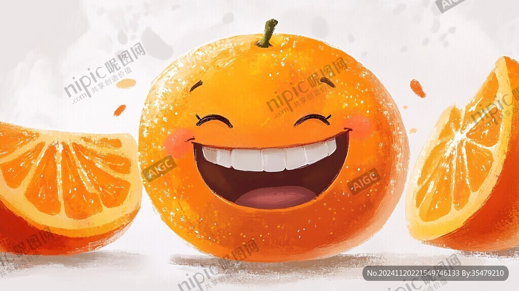 南瓜柑插画