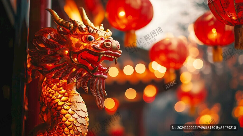 新春灯会龙灯笼