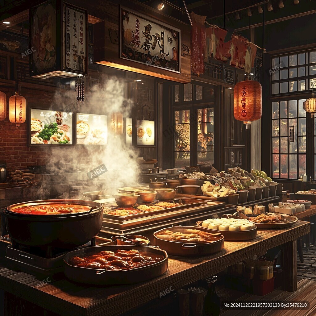 火锅店场景图
