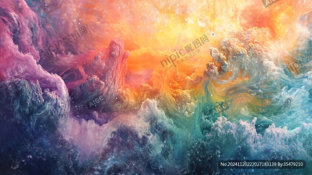 海洋流体画宇宙