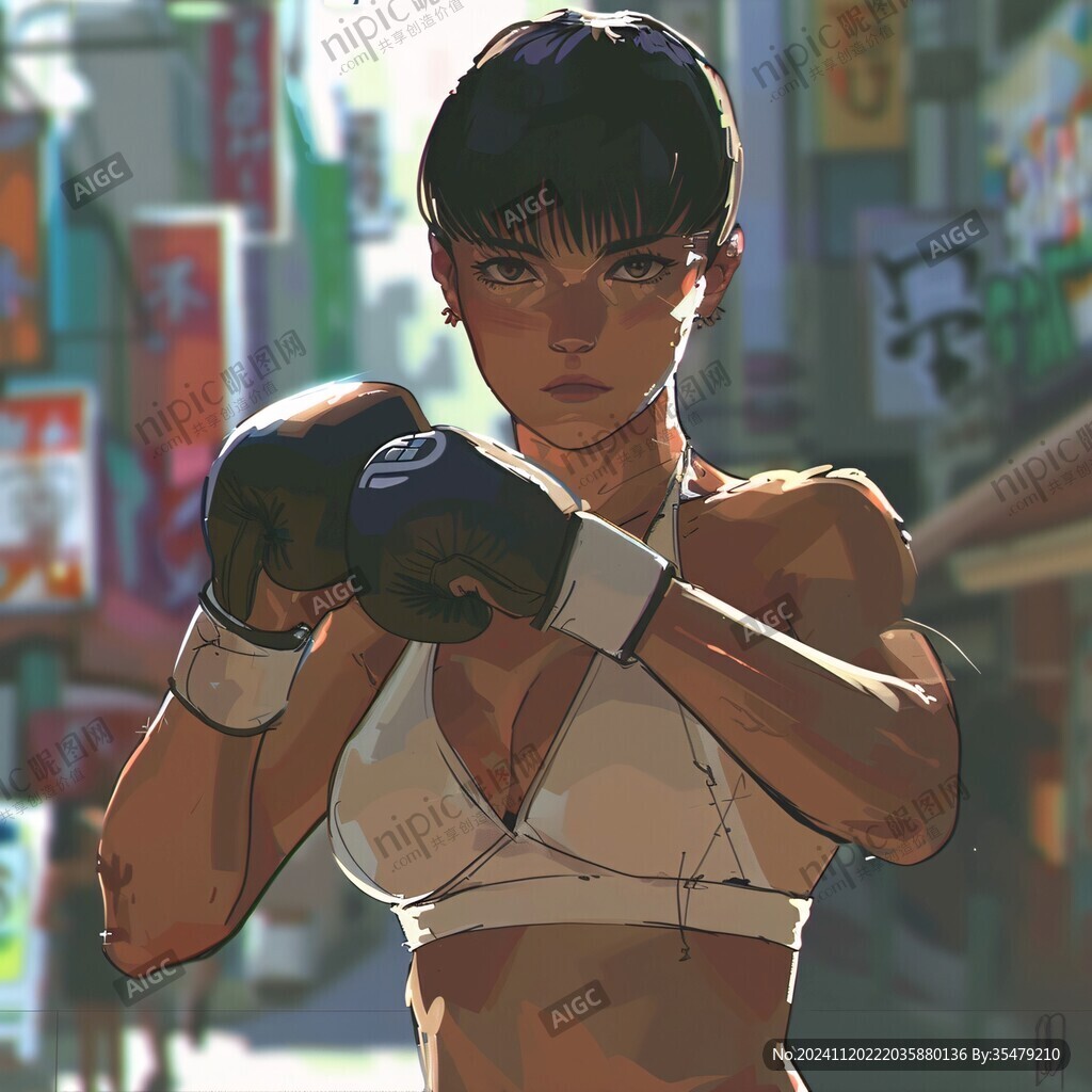日韩厚涂插画