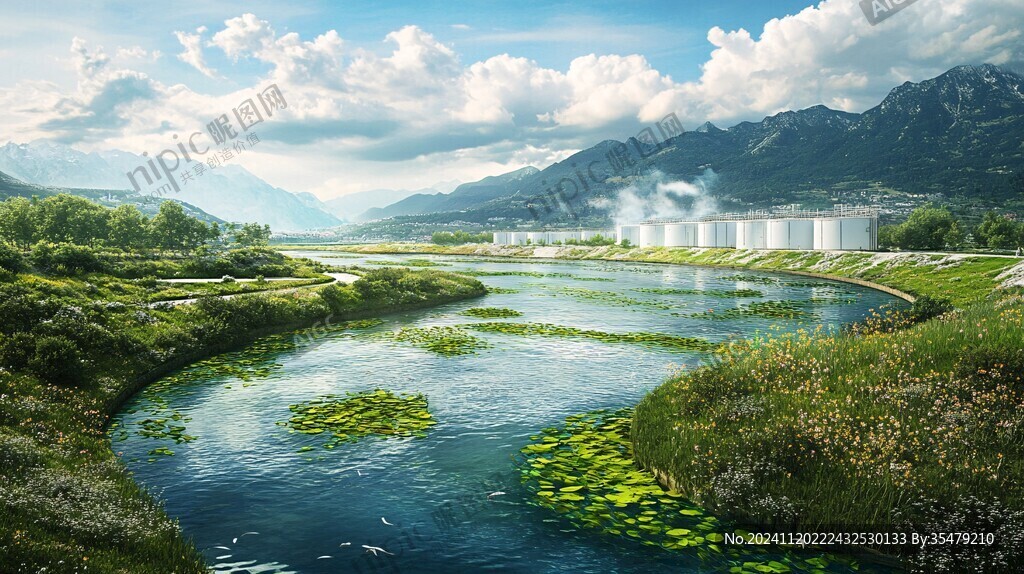 河道治理效果图