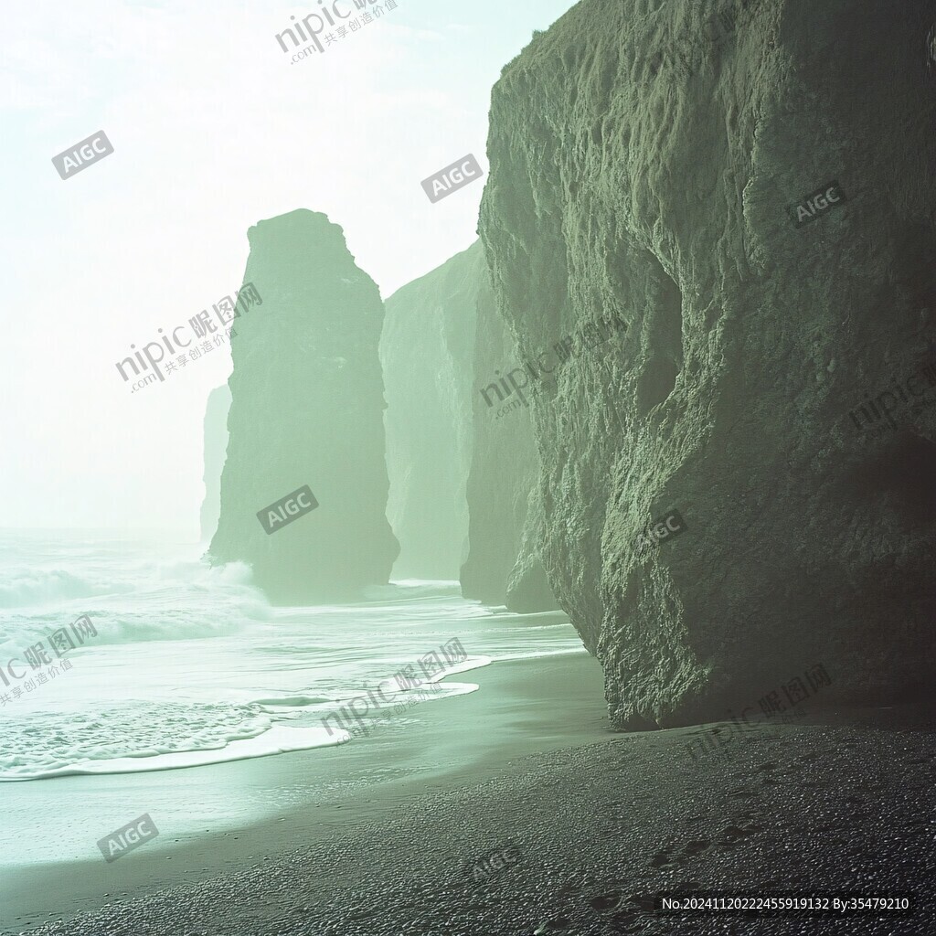 海蚀柱群