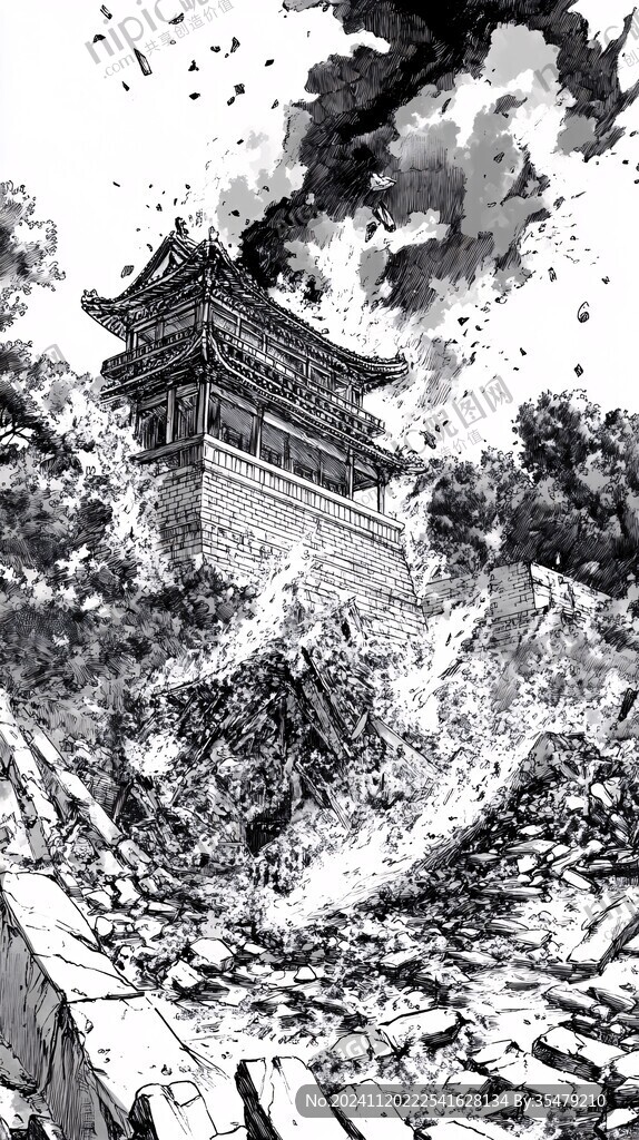 镇淮楼插画