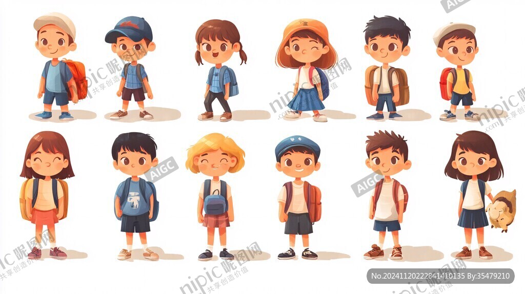 小学生人物设计