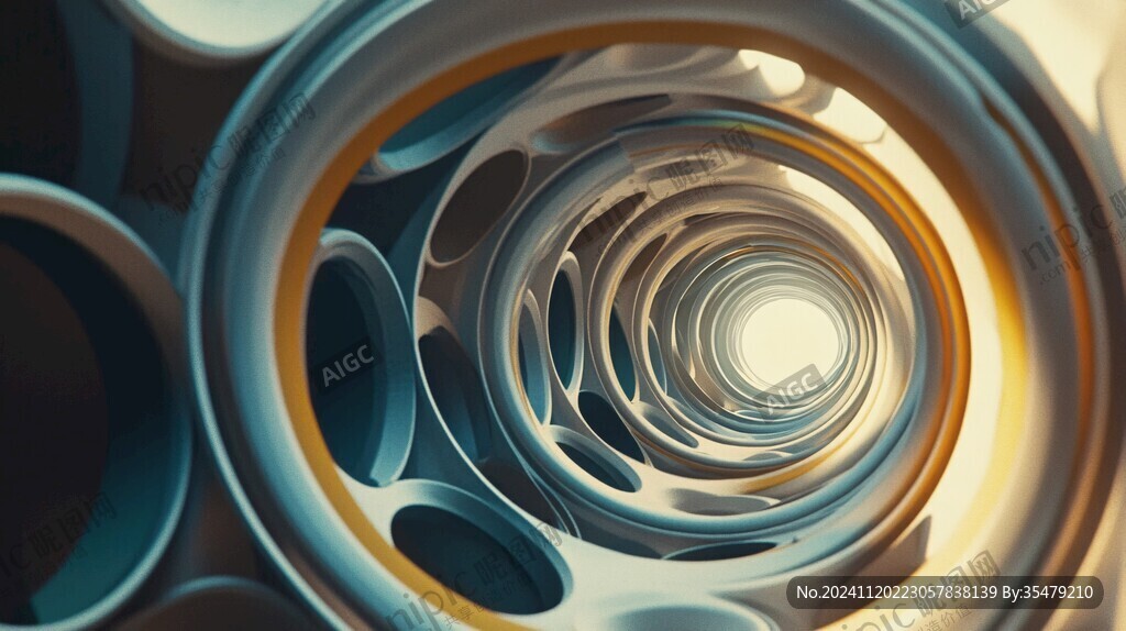 3d立体圈圈背景