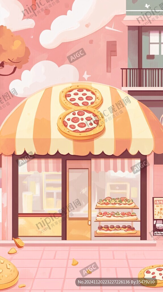 饼店插画