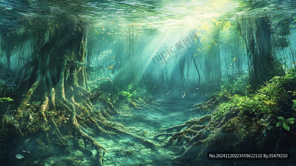 梦幻森林立体画