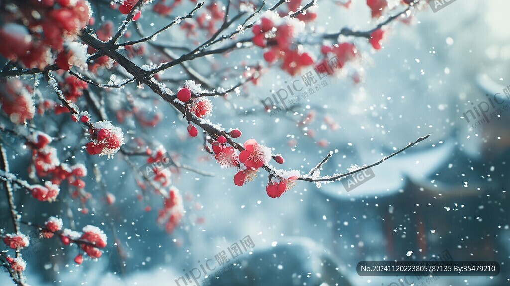 落雪的红果