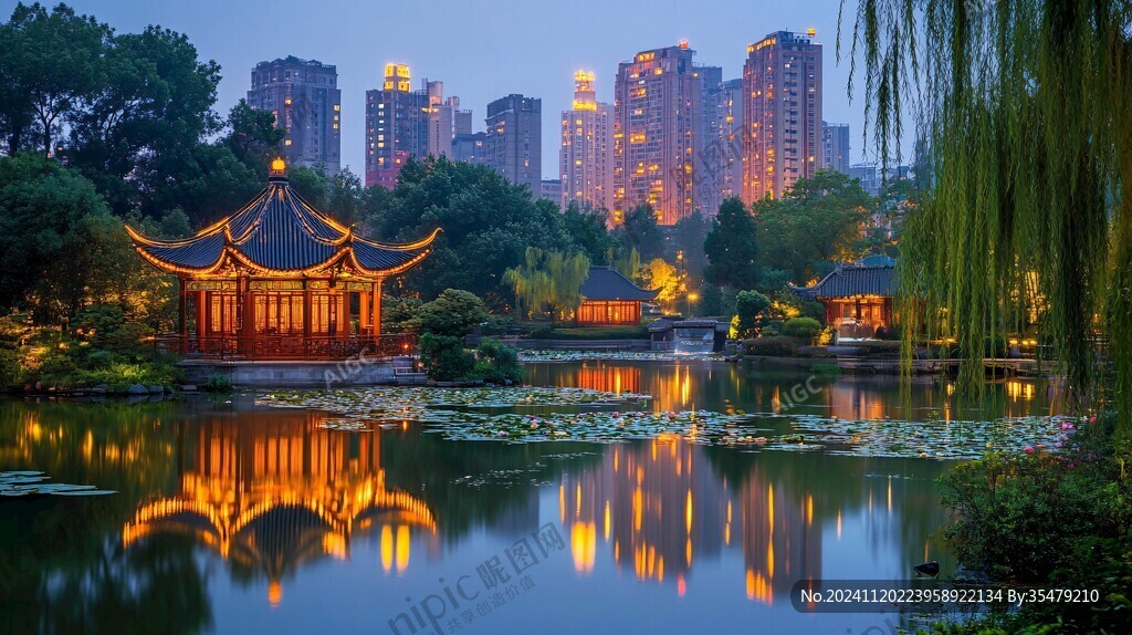 金陵覆兴园夜景