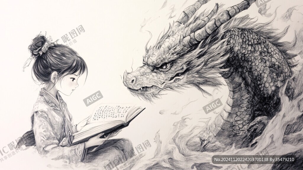 龙年插画手绘