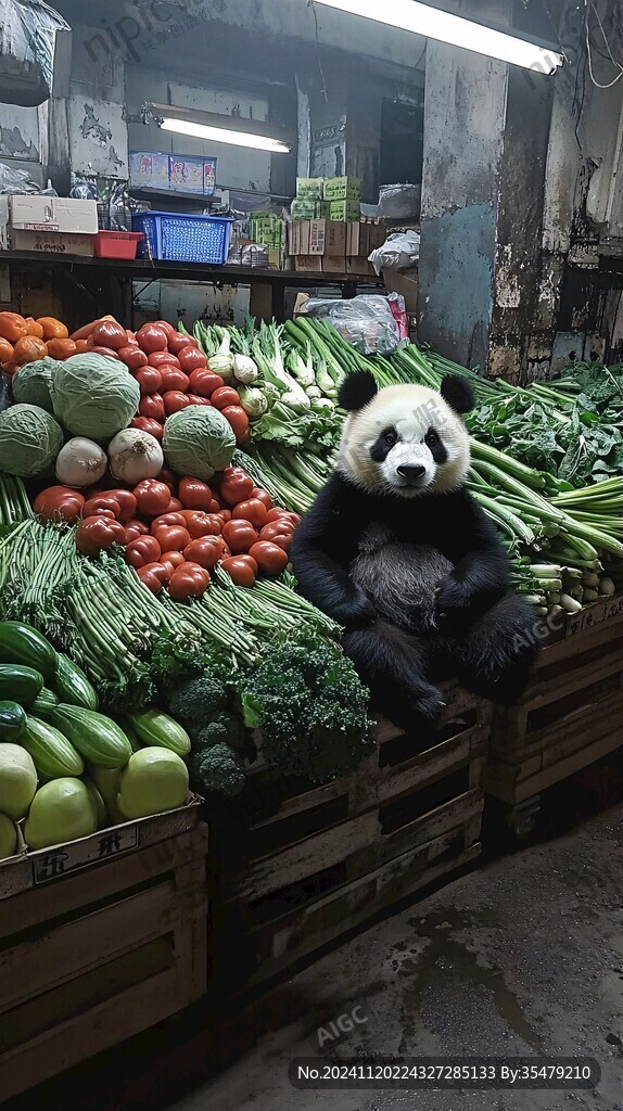 熊猫卖瓜自卖自夸