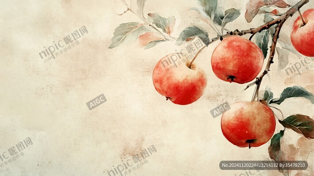 手绘水蜜桃壁纸