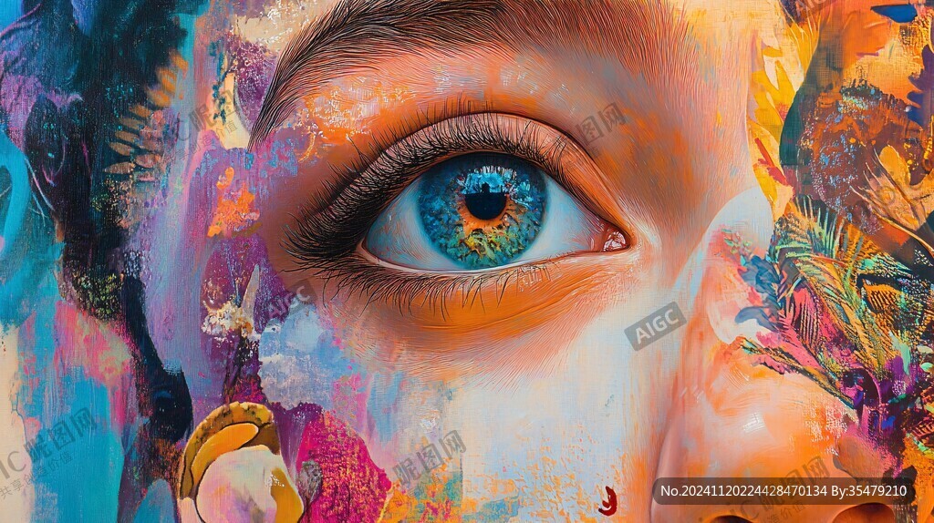 艺术眼睛画