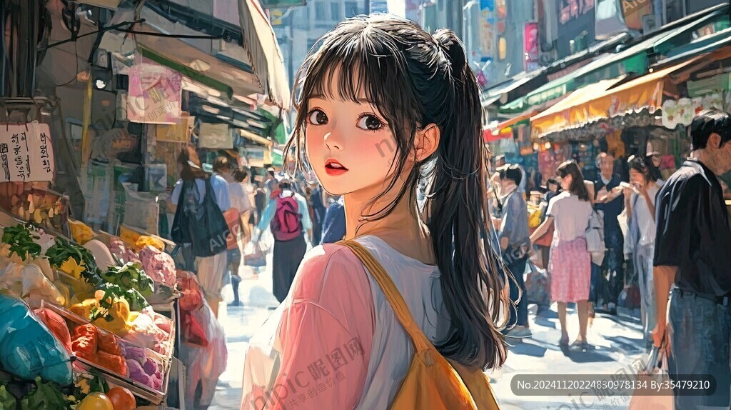 日系少女插画