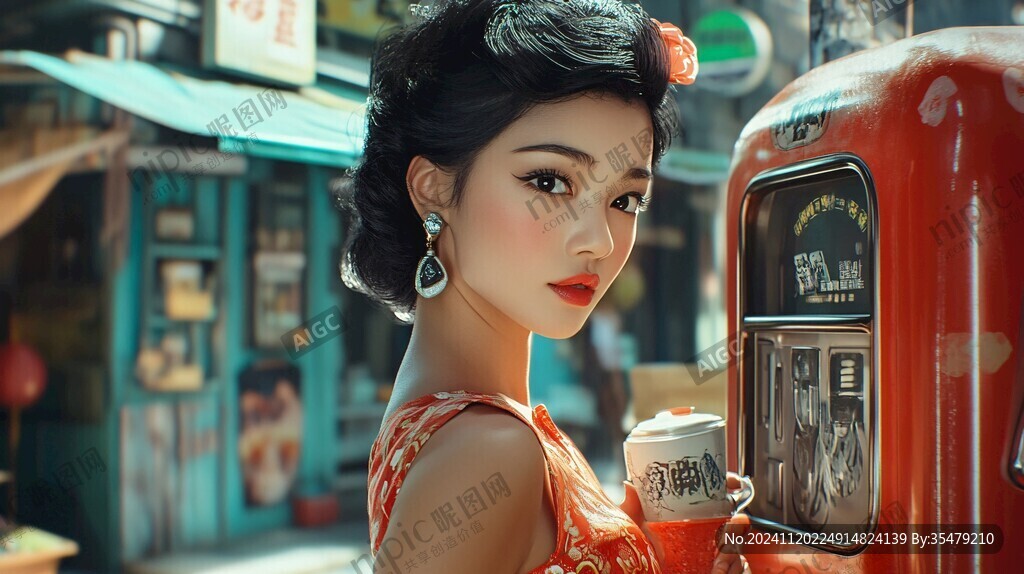 奶茶店女孩