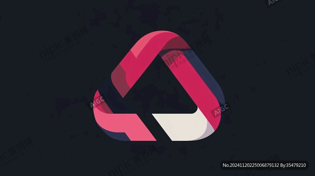 几何渐变logo