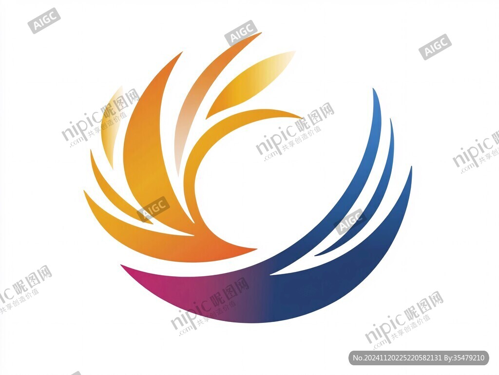o字母凤凰logo