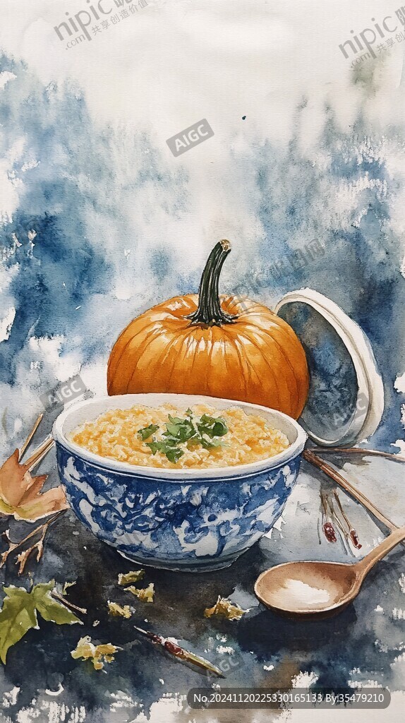 疙瘩汤插画