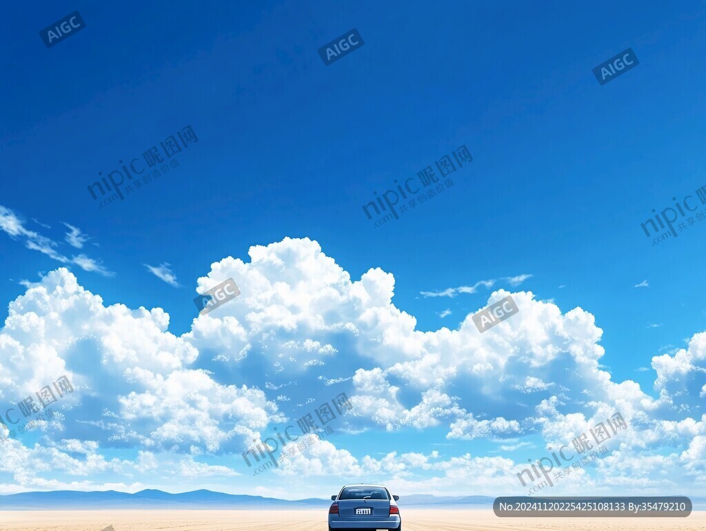 蓝天白云汽车