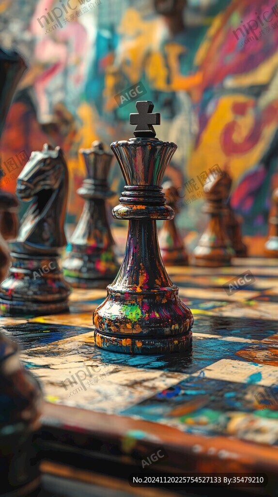 手工绘画棋盘