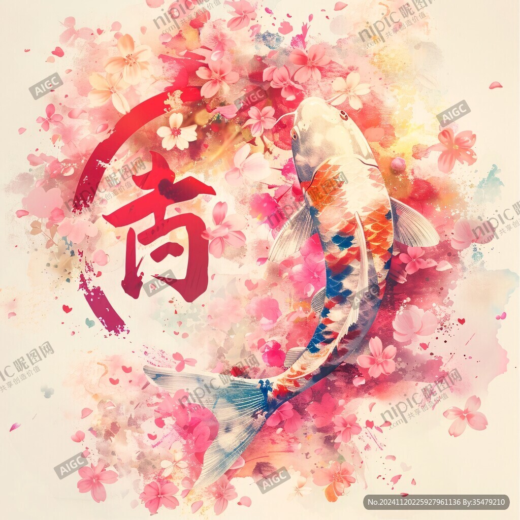中国风锦鲤
