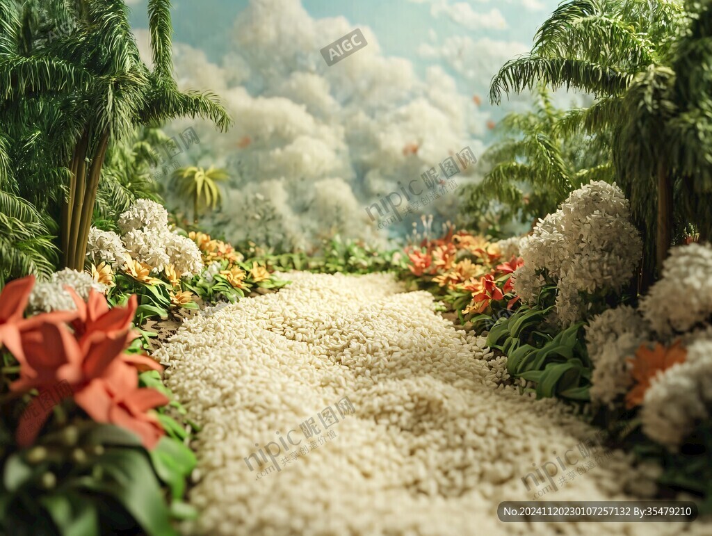 大气花卉场景