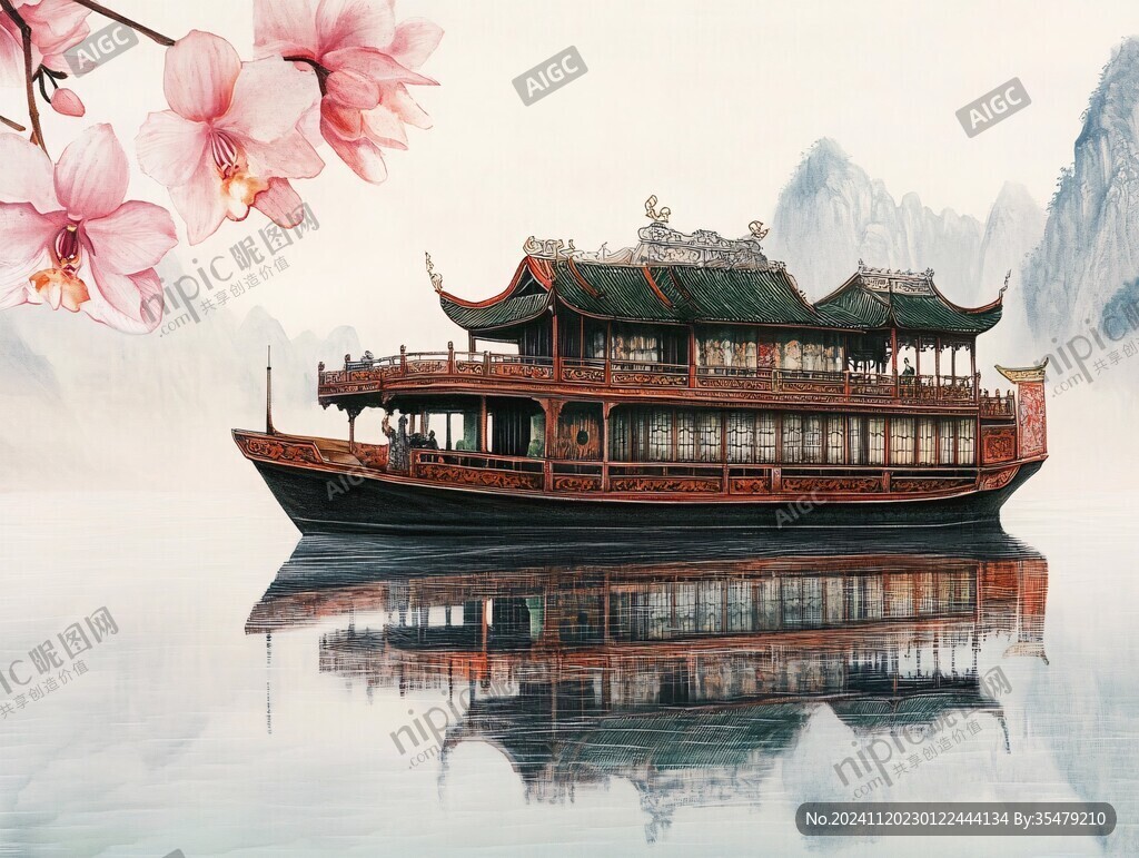 古风游船
