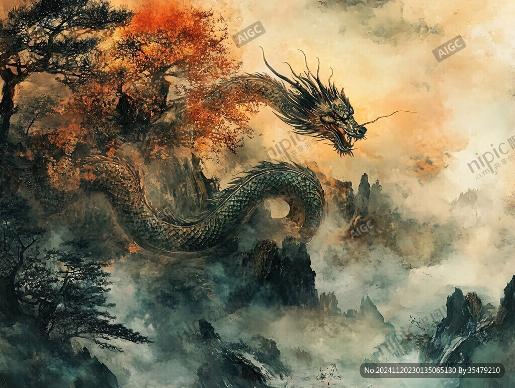 高清唯美双龙戏珠