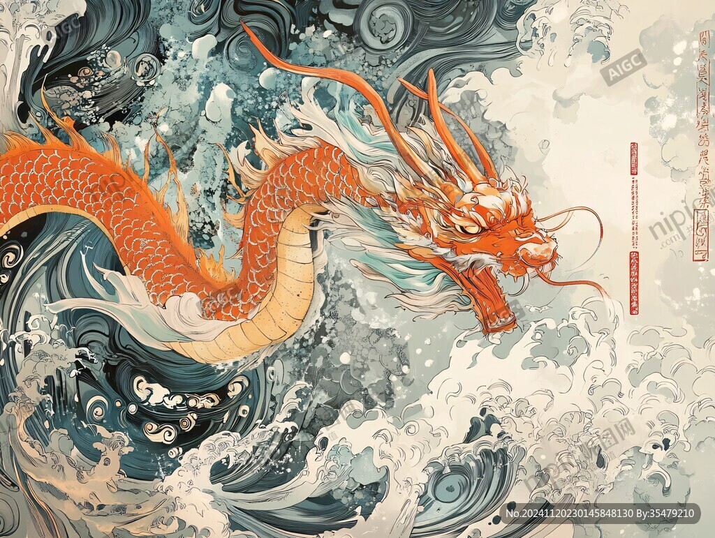 龙年系列包装插画