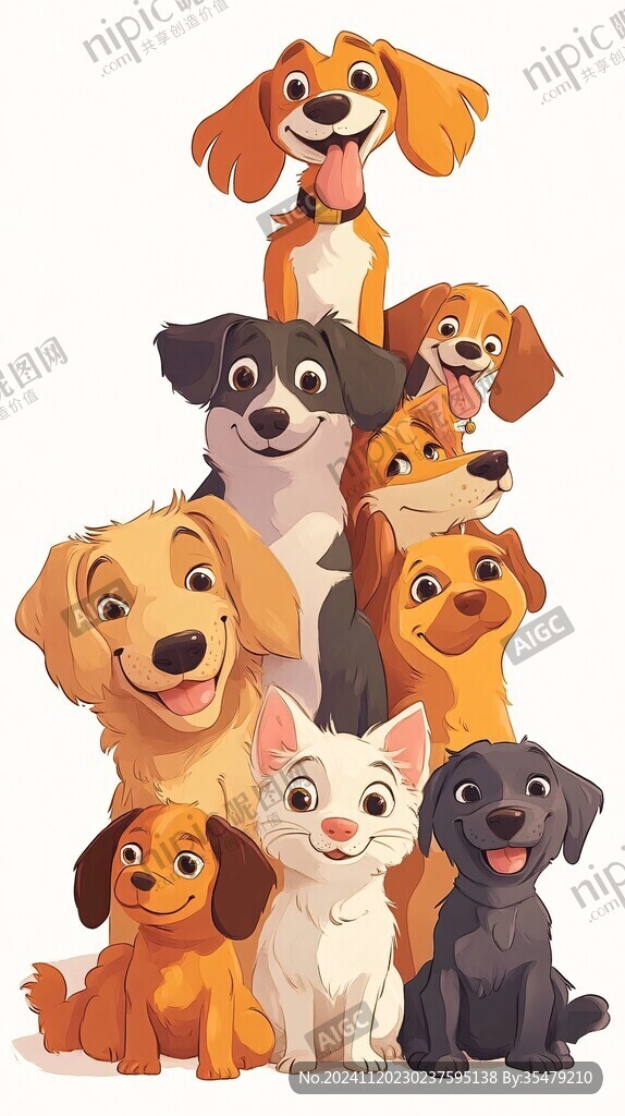 宠物狗插画