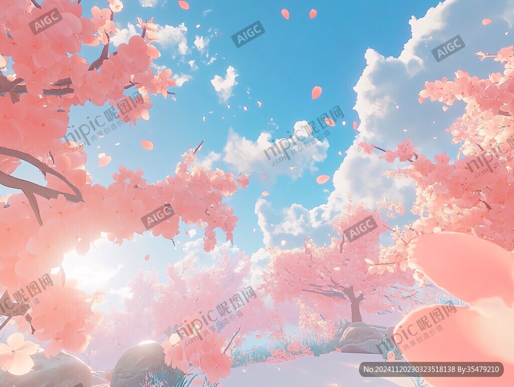 古风场景春暖花开