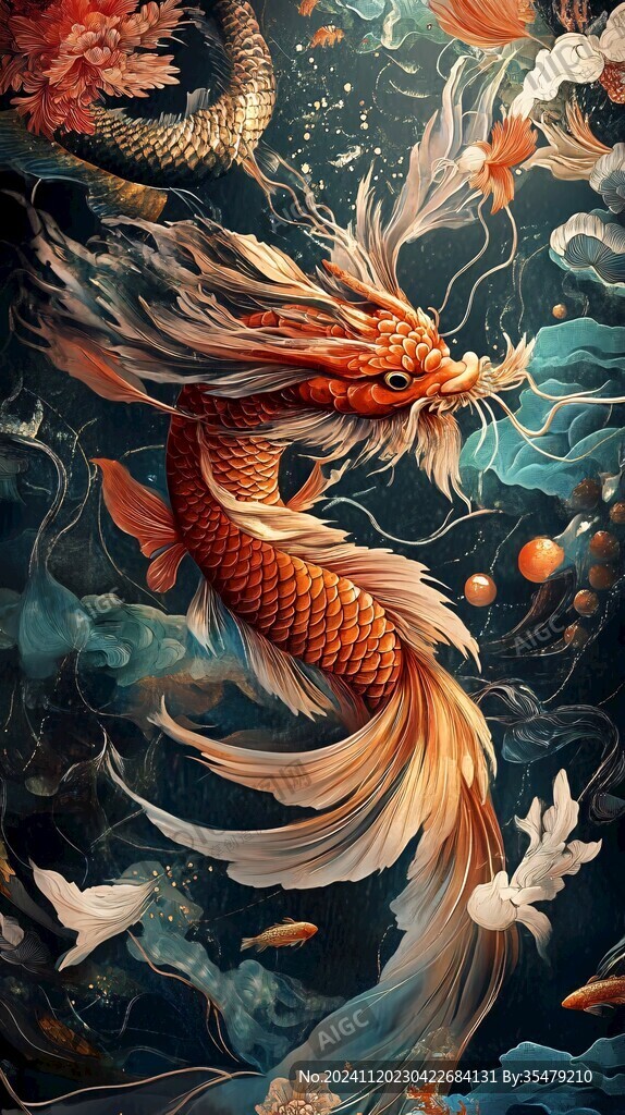 龙吐水壁纸