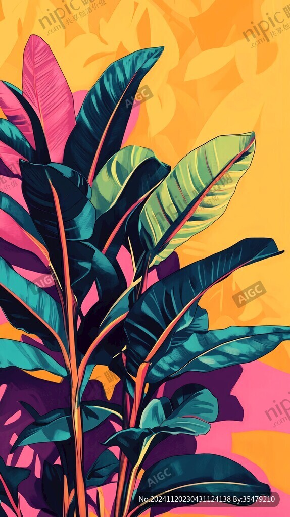 植物插画海报