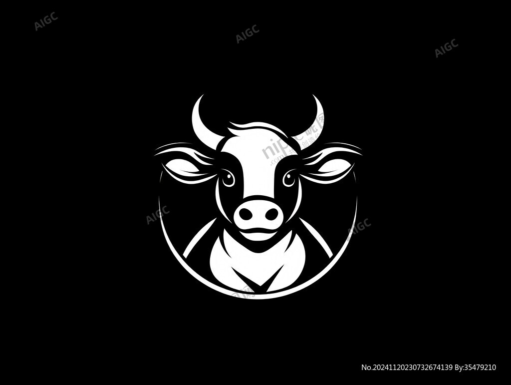 牛头logo设计