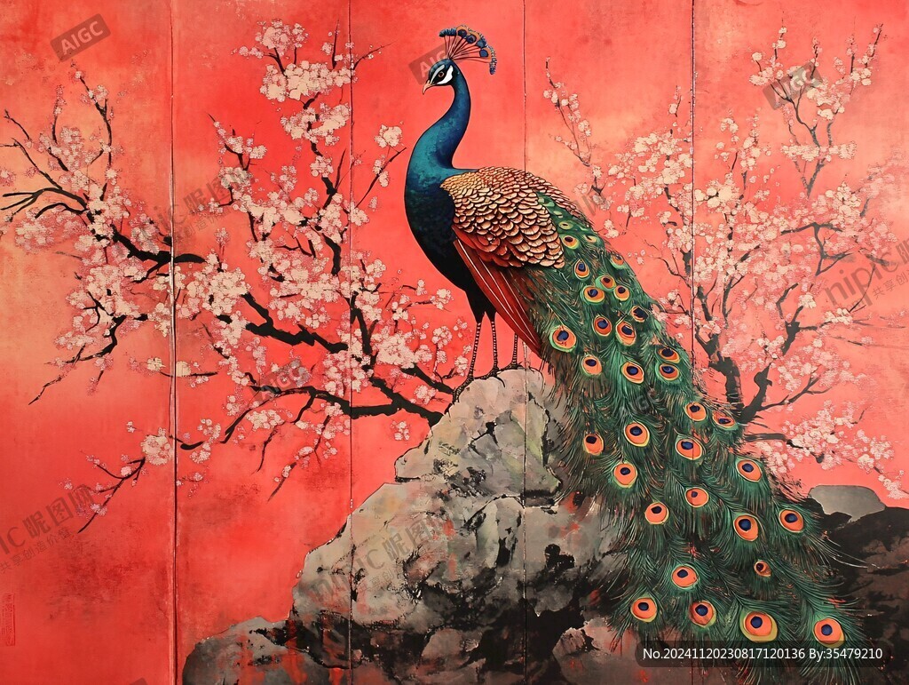 瑞鹤图皇宫酒店壁画