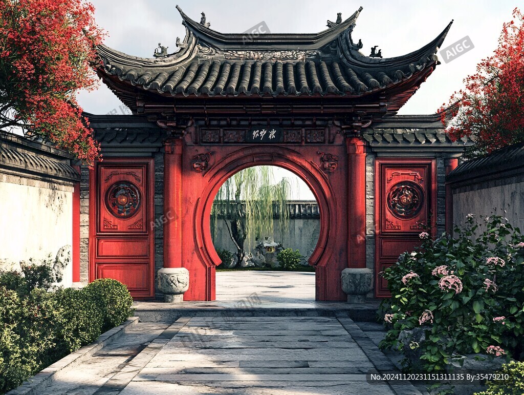 中式古建门庭