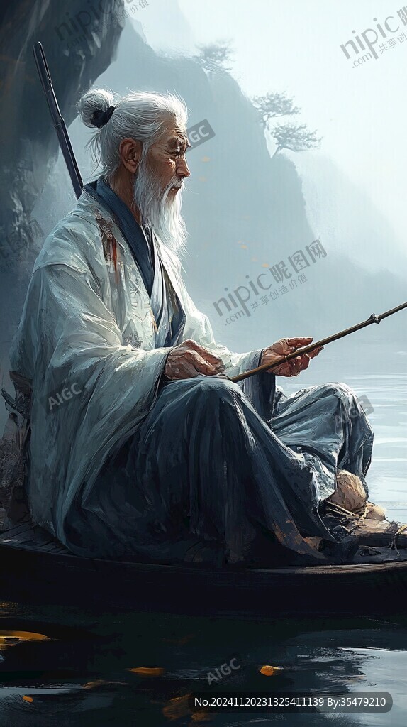 白发渔翁